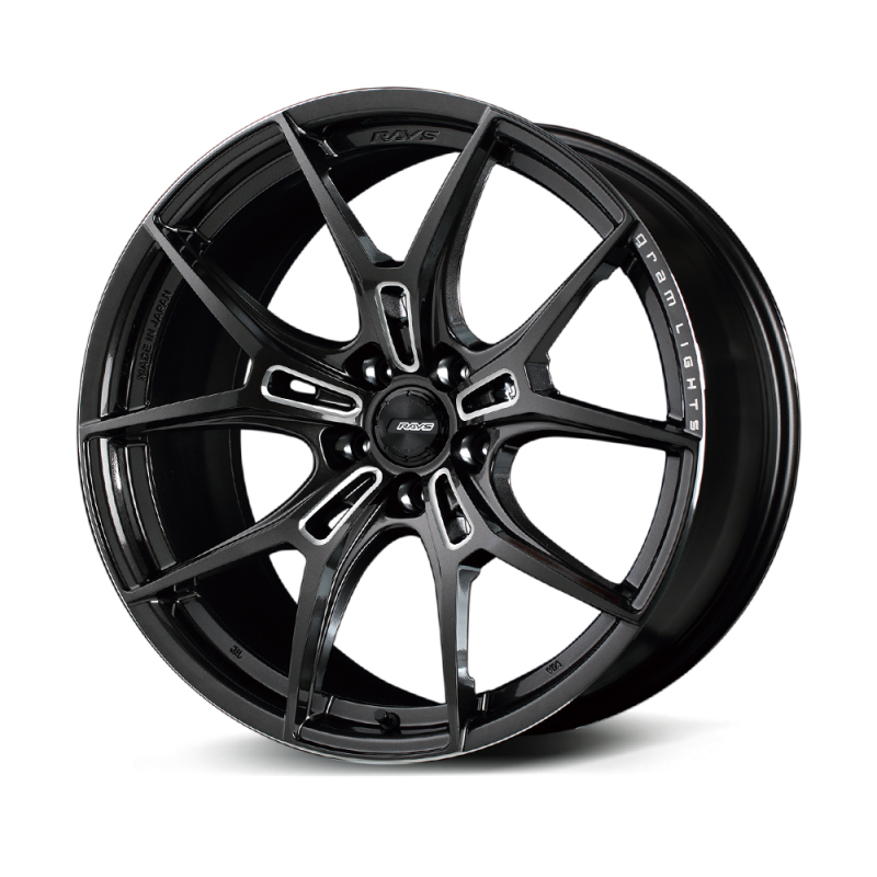 Gram Lights 57FXZ 20x10.5 +25 5x120 Super Dark Gunmetal and Machining Rim Edge DC Wheel