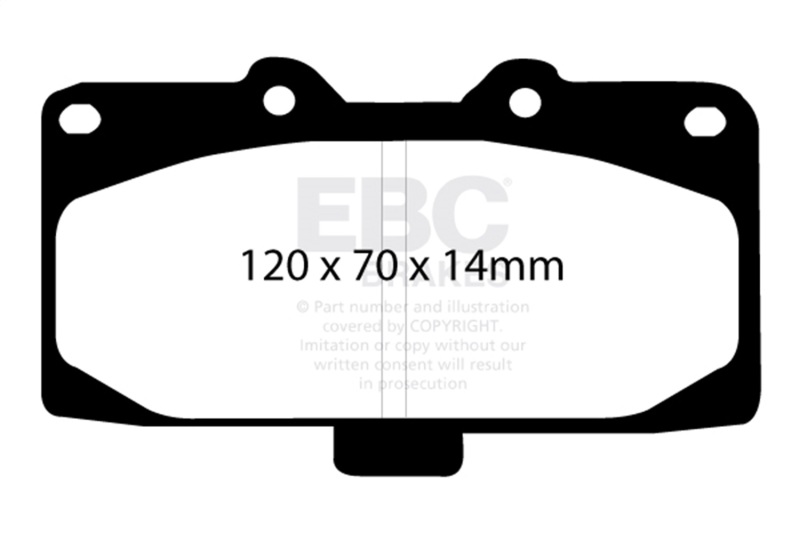 EBC 02-04 Mercedes-Benz C32 AMG (W203) 3.2 Supercharged Ultimax2 Front Brake Pads