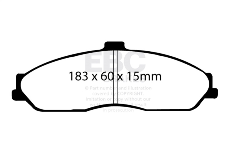 EBC 03-04 Cadillac XLR 4.6 Yellowstuff Front Brake Pads