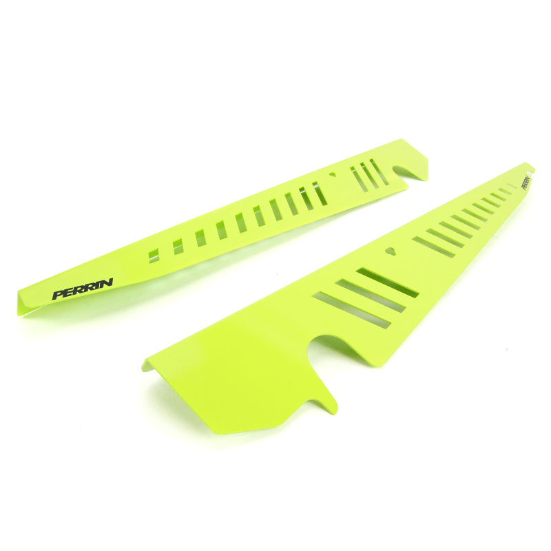 PERRIN 15-21 Subaru WRX/STI Fender Shroud Set - Neon Yellow