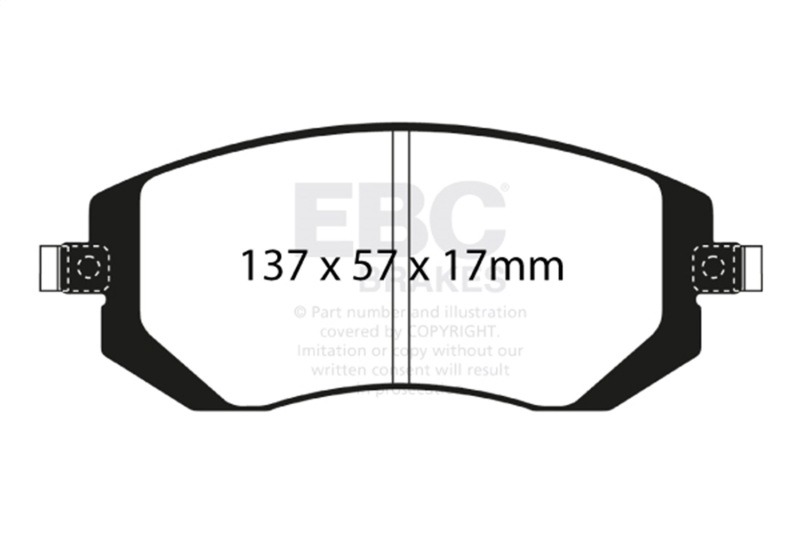 EBC 04-06 Saab 9-2X 2.0 Turbo Yellowstuff Front Brake Pads