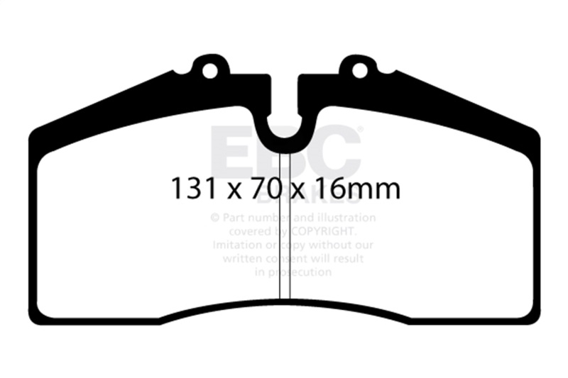 EBC 05+ Ford Saleen Mustang Brembo front calipers Yellowstuff Front Brake Pads