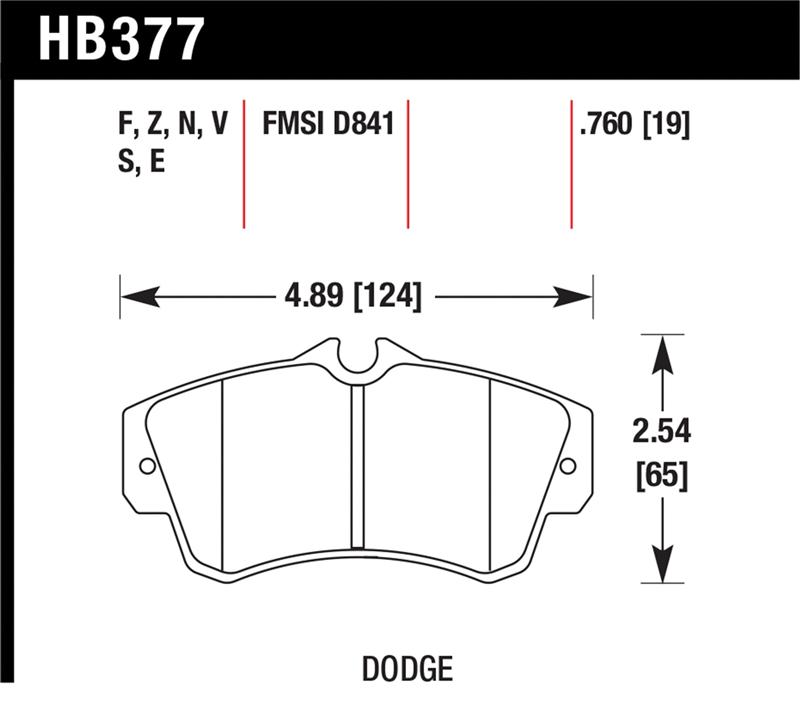Hawk SRT4 HPS Street Front Brake Pads