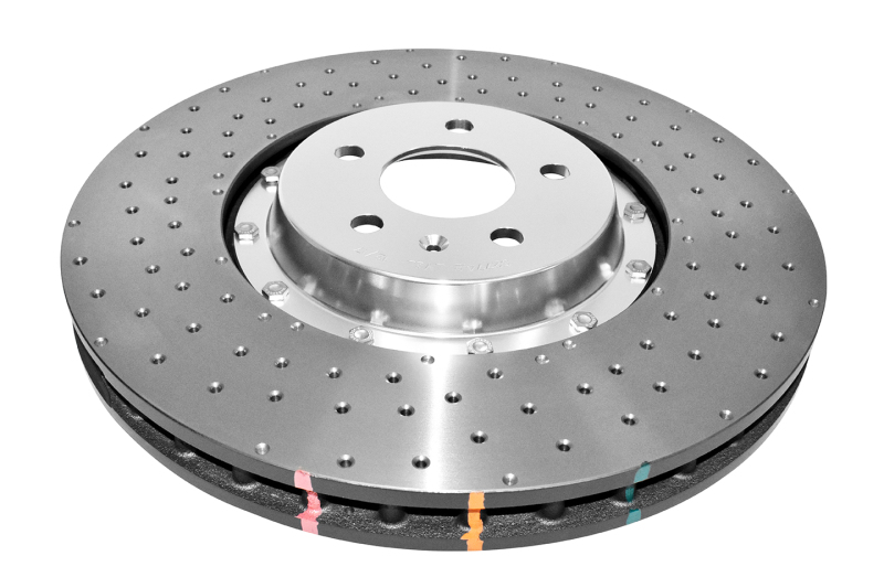 DBA 14-17 Audi A8 Quattro Front Slotted 5000 Series 2 Piece Rotor Assembled w/ Silver Hat Drill/Dimp