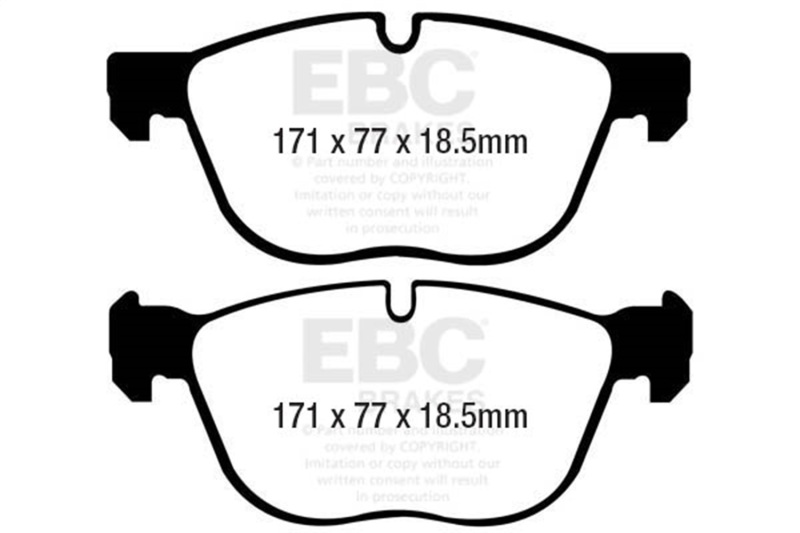 EBC 07-10 BMW X5 3.0 Greenstuff Front Brake Pads