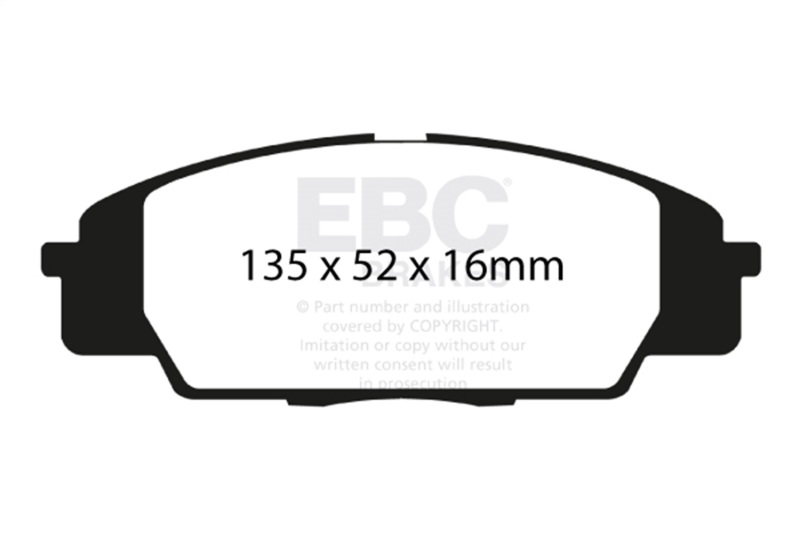 EBC 07-11 Acura CSX (Canada) 2.0 Type S Greenstuff Front Brake Pads