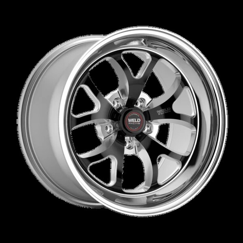 Weld S76 20x10.5 / 5x5 BP / 7.8in. BS / 50mm Offset Black Wheel (High Pad) - Non-Beadlock
