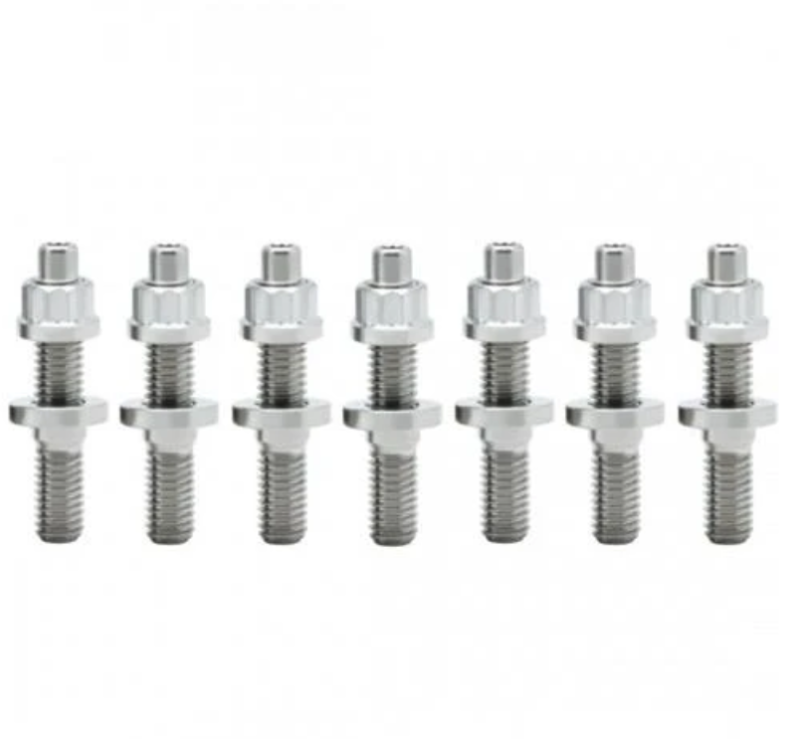 BLOX Racing SUS303 Stainless Steel Exhaust Manifold Stud Kit M8 x 1.25mm 45mm in Length - 7-piece