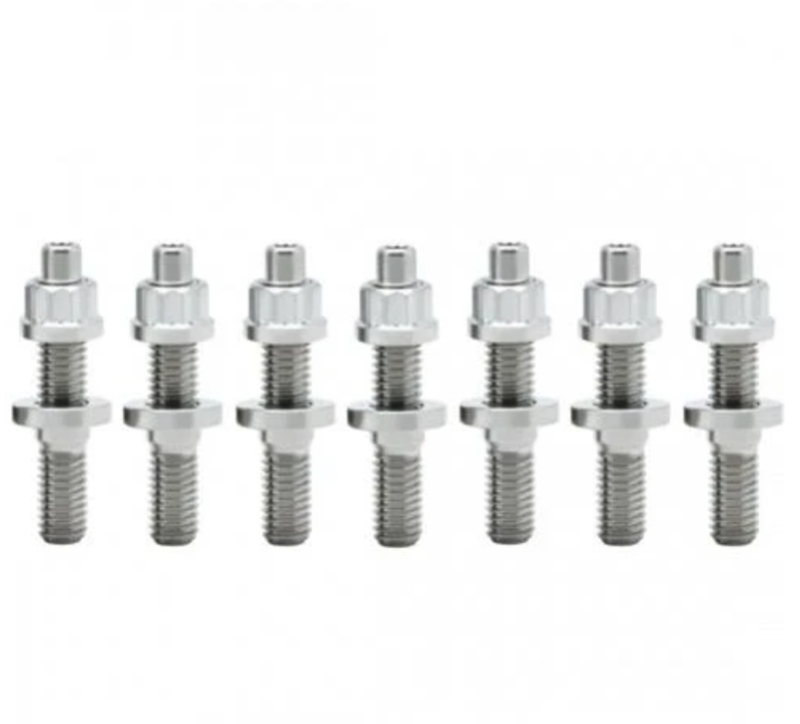 BLOX Racing SUS303 Stainless Steel Exhaust Manifold Stud Kit M8 x 1.25mm 45mm in Length - 9-piece