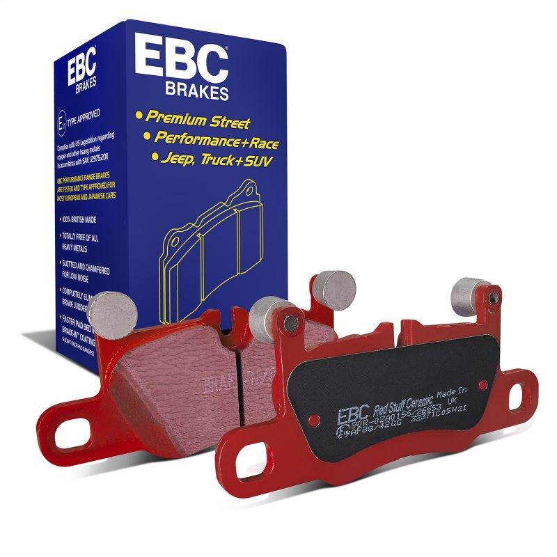 EBC 2016+ Porsche 911 (991/2 w/Cast Iron Rotors) 3.0TT Carrera Redstuff Rear Brake Pads