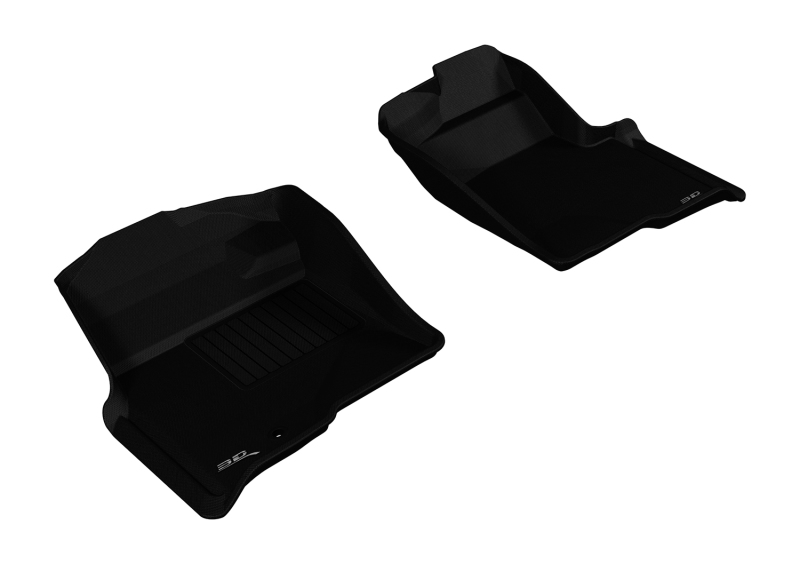 3D MAXpider 2009-2010 Ford F-150 Regular/Supercab/Supercrew Kagu 1st Row Floormat - Black