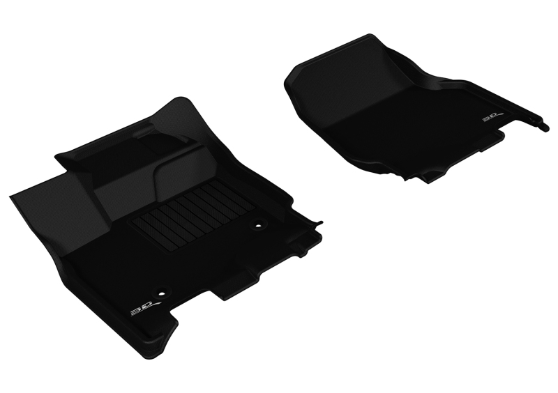 3D MAXpider 2015-2020 Ford F-150 SuperCab/SuperCrew Kagu 1st Row Floormat - Black