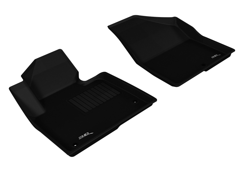 3D MAXpider 2013-2019 Hyundai Santa Fe Sport/Santa Fe/Santa Fe Xl Kagu 1st Row Floormat - Black