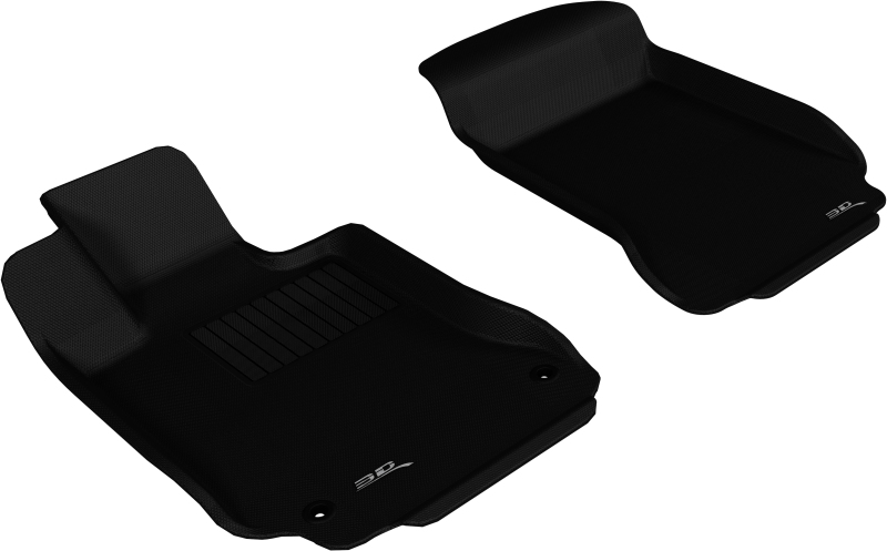 3D MAXpider 2008-2014 Mercedes-Benz C-Class W204 Kagu 1st Row Floormat - Black