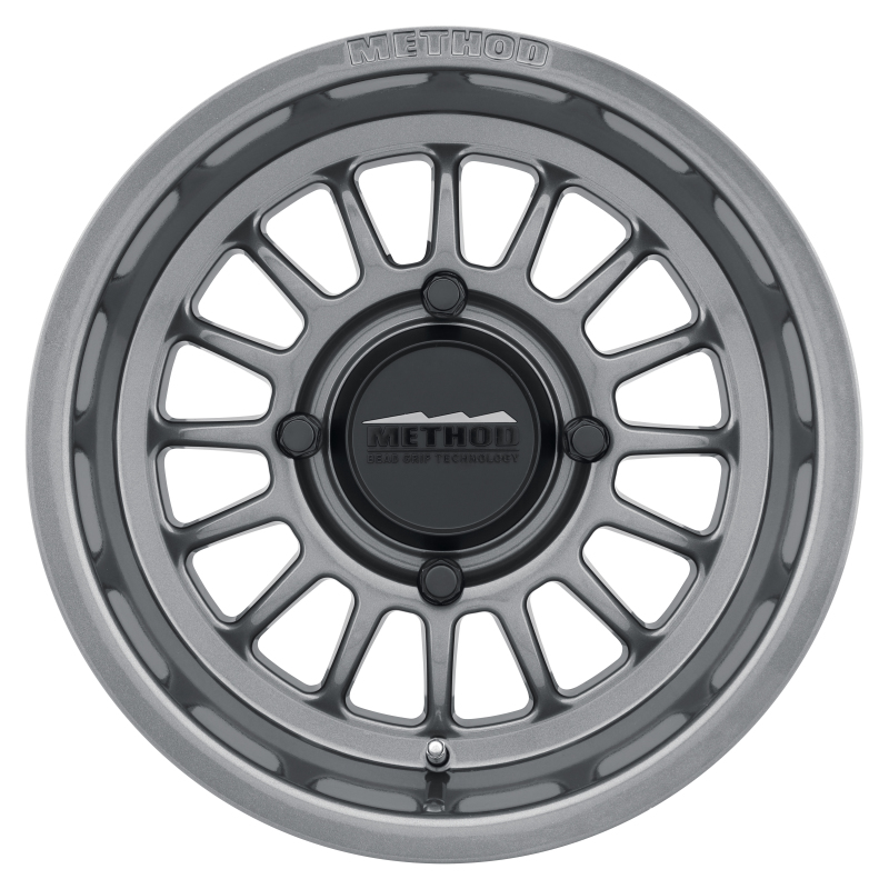 Method MR411 Bead Grip 15x10 / 6+4/25mm Offset / 4x136 / 106.25mm CB Gloss Titanium Wheel