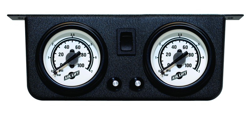 Air Lift Dual Gauge Panel Assembly for 25812