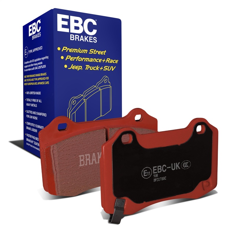 EBC 15+ Cadillac CTS 3.6 Twin Turbo Redstuff Rear Brake Pads