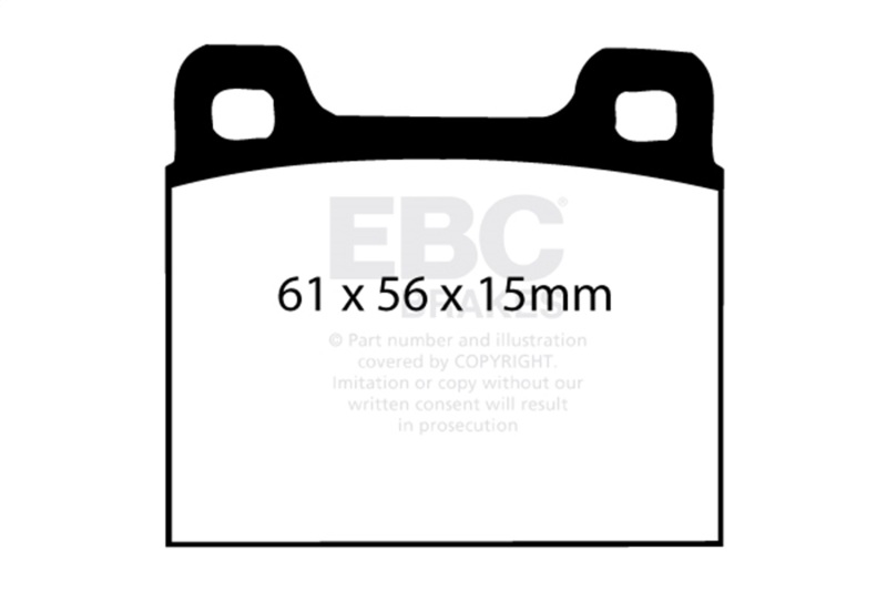 EBC 64-69 Porsche 911 2.0 (M Caliper) (Solid front rotor) Bluestuff Front Brake Pads