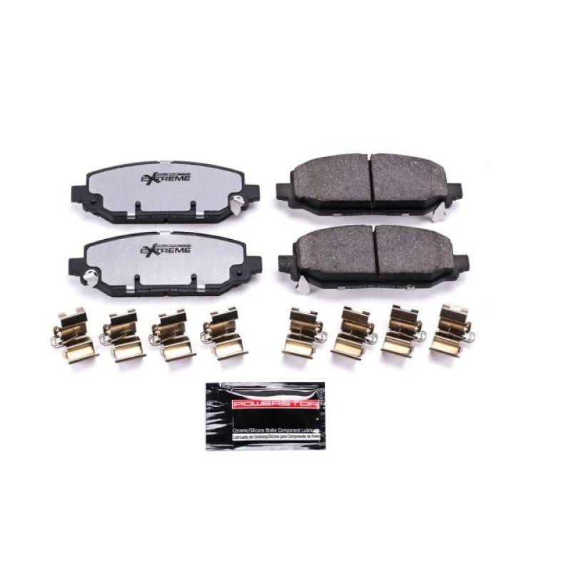 PowerStop - Z36 Truck and SUV Carbon-Fiber Ceramic Brake Pads with Hardware Kit