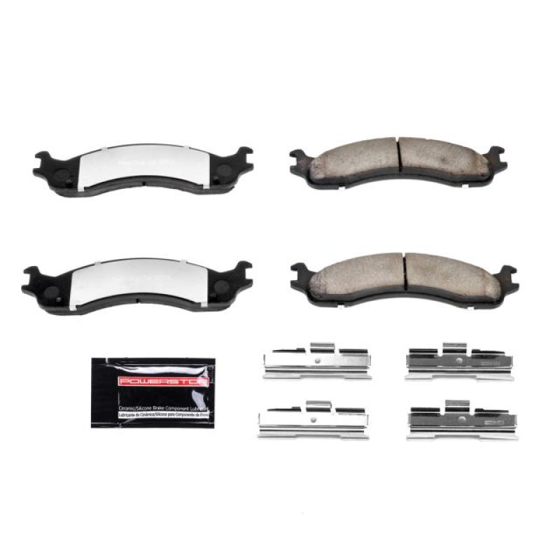 PowerStop - Z36 Truck and SUV Carbon-Fiber Ceramic Brake Pads with Hardware Kit