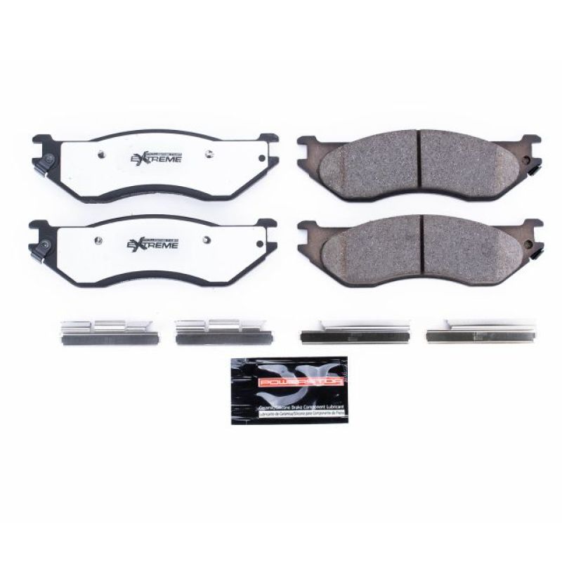 PowerStop - Z36 Truck and SUV Carbon-Fiber Ceramic Brake Pads with Hardware Kit