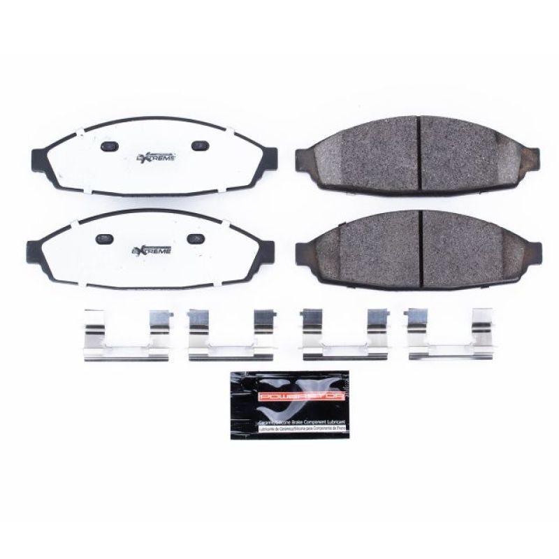 PowerStop - Z26 Performance Carbon-Fiber Ceramic Brake Pads with Hardware Kit