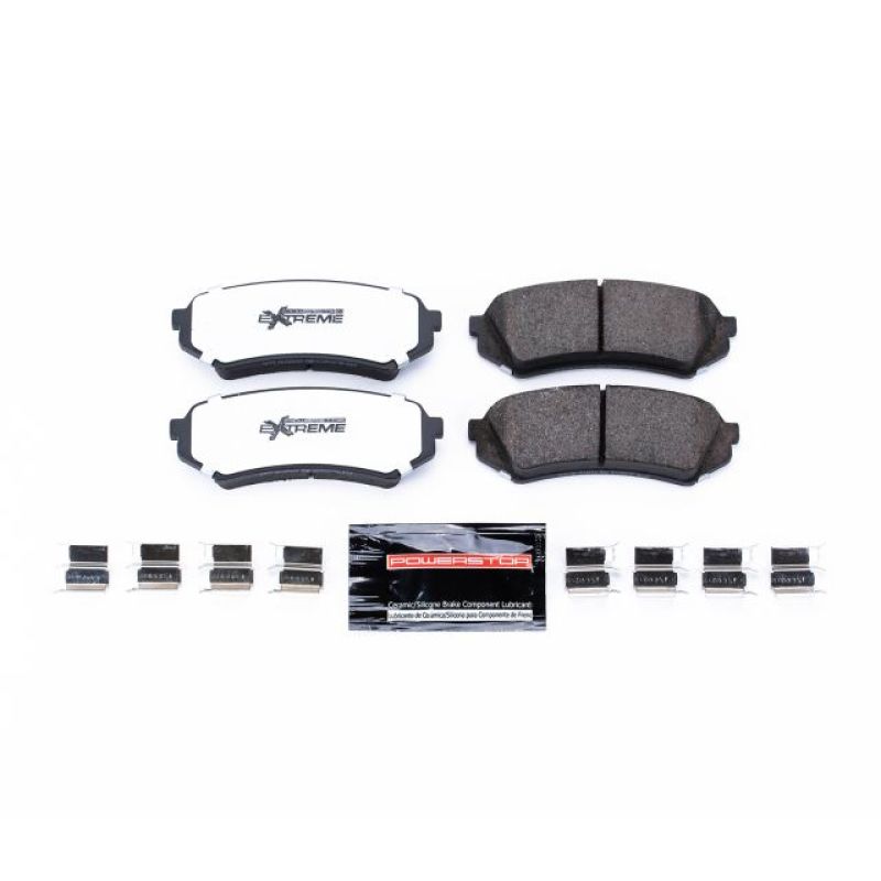 PowerStop - Z36 Truck and SUV Carbon-Fiber Ceramic Brake Pads with Hardware Kit