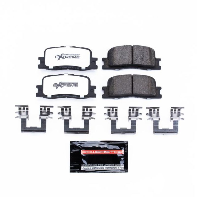 PowerStop - Z36 Truck and SUV Carbon-Fiber Ceramic Brake Pads with Hardware Kit