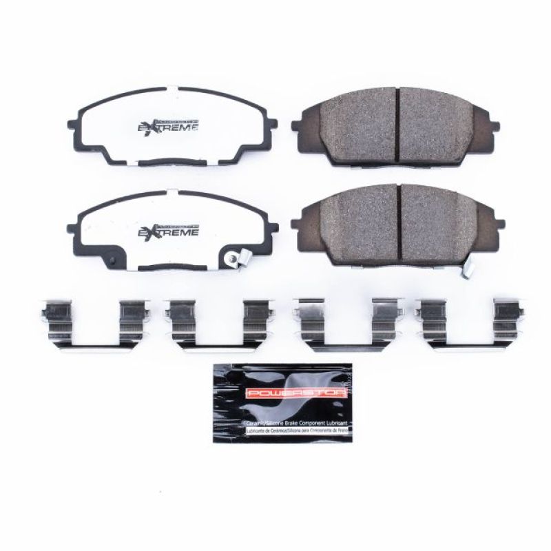 PowerStop - Z26 Performance Carbon-Fiber Ceramic Brake Pads with Hardware Kit