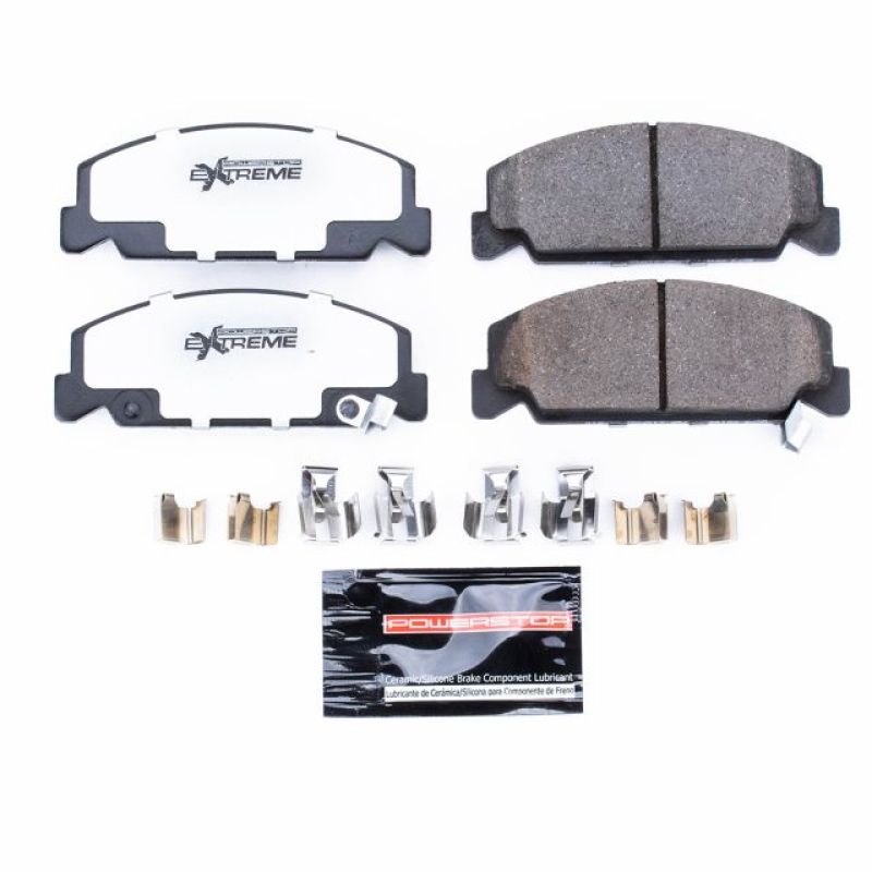 PowerStop - Z26 Performance Carbon-Fiber Ceramic Brake Pads with Hardware Kit