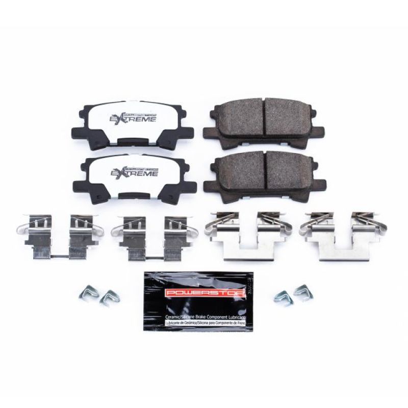 PowerStop - Z36 Truck and SUV Carbon-Fiber Ceramic Brake Pads with Hardware Kit