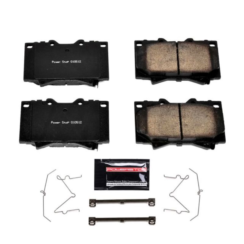 PowerStop - Z23 Daily Driver Carbon-Fiber Ceramic Brake Pads with Hardware Kit