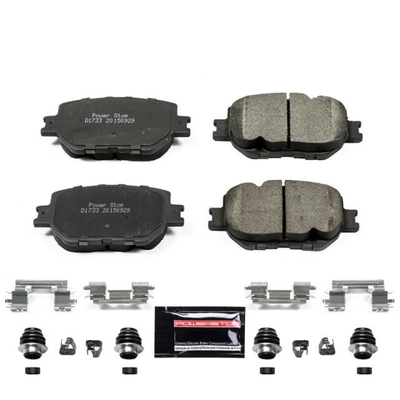 PowerStop - Z23 Daily Driver Carbon-Fiber Ceramic Brake Pads with Hardware Kit