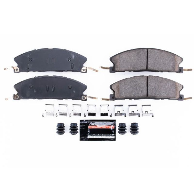PowerStop - Z23 Daily Driver Carbon-Fiber Ceramic Brake Pads with Hardware Kit
