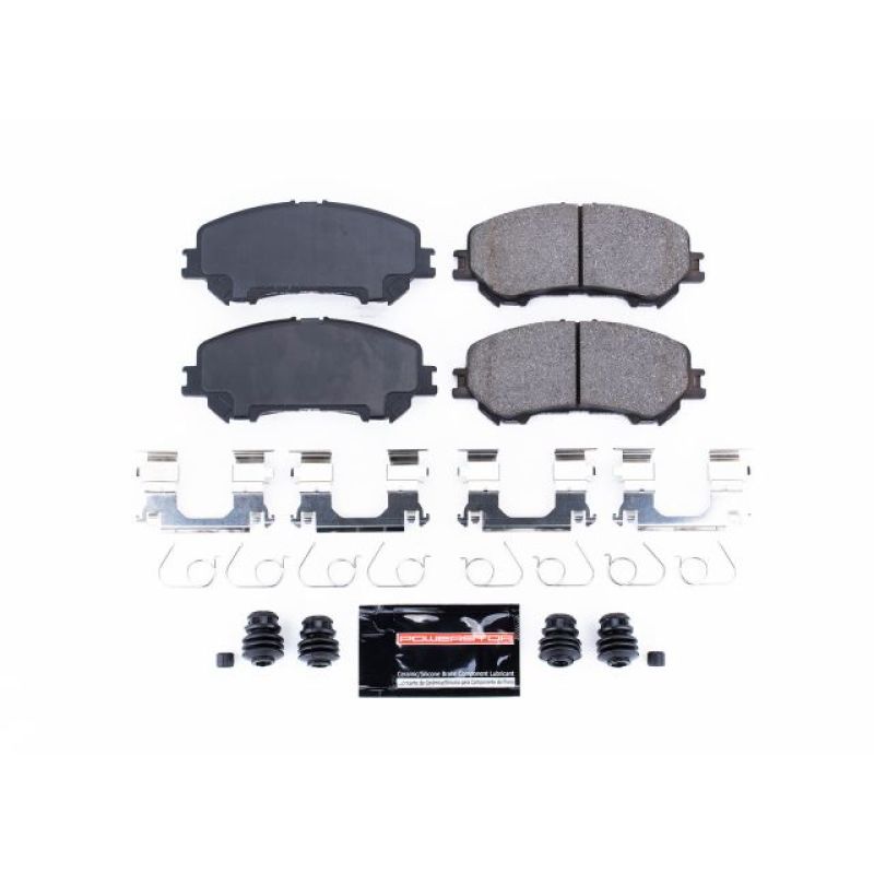 PowerStop - Z23 Daily Driver Carbon-Fiber Ceramic Brake Pads with Hardware Kit
