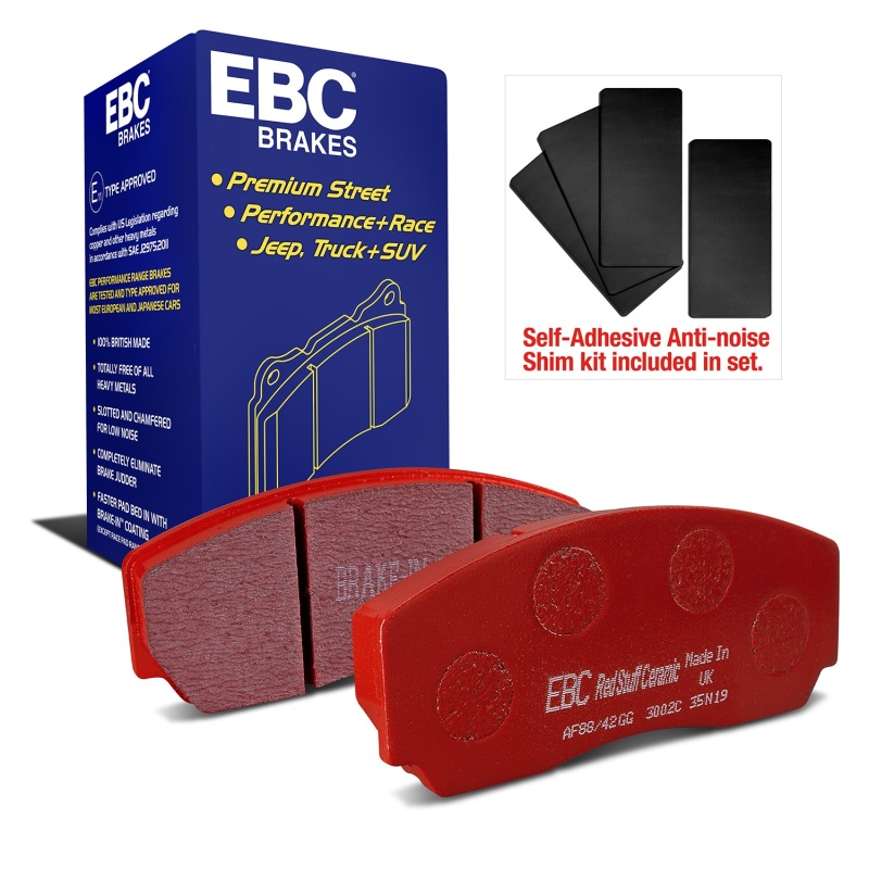 EBC 90-00 Aston Martin Vantage 5.3 (Twin Supercharged)(AP) Redstuff Front Brake Pads