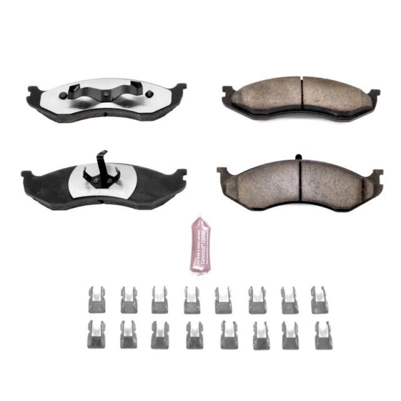 PowerStop - Z36 Truck and SUV Carbon-Fiber Ceramic Brake Pads with Hardware Kit