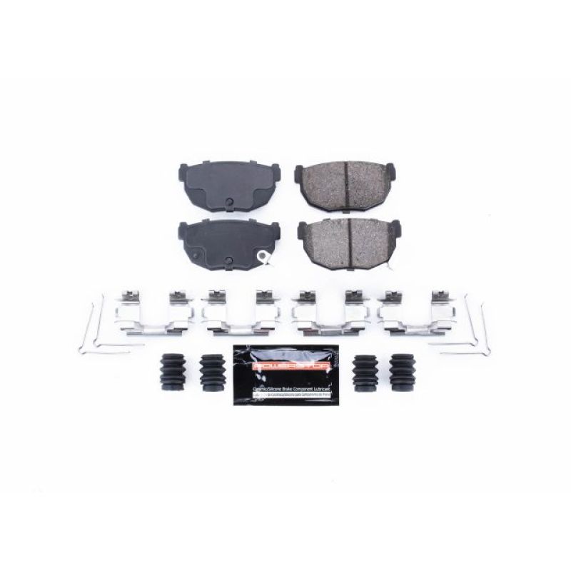 PowerStop - Z23 Daily Driver Carbon-Fiber Ceramic Brake Pads with Hardware Kit