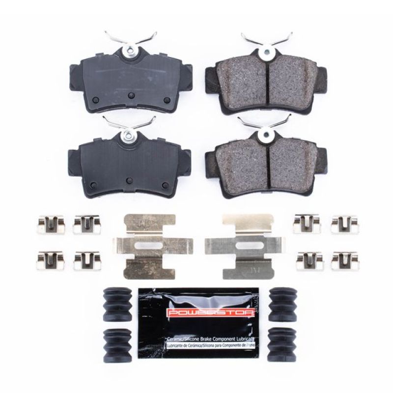 PowerStop - Z23 Daily Driver Carbon-Fiber Ceramic Brake Pads with Hardware Kit
