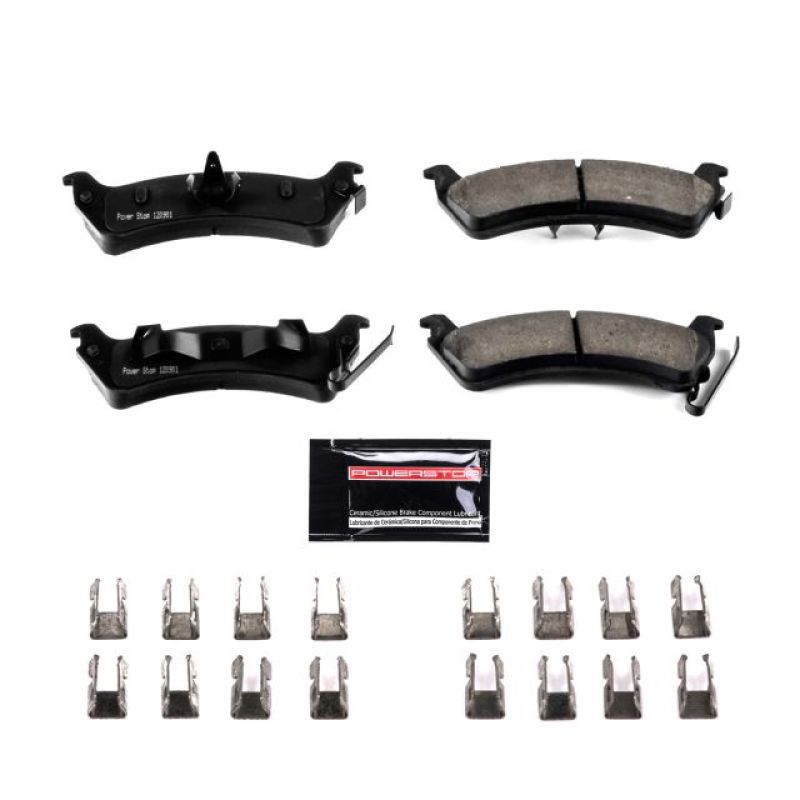 PowerStop - Z23 Daily Driver Carbon-Fiber Ceramic Brake Pads with Hardware Kit