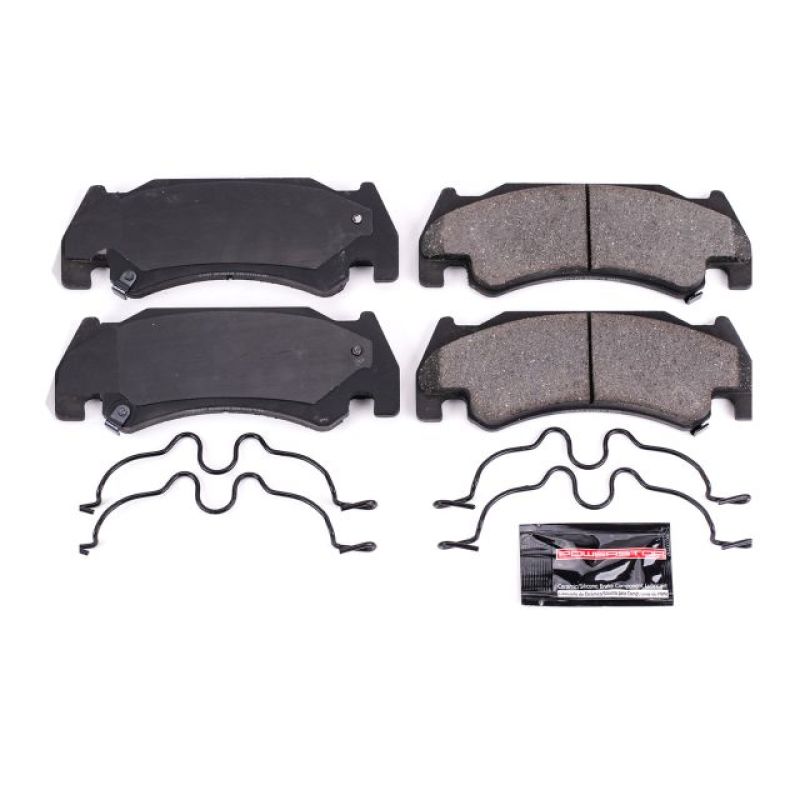 PowerStop - Z23 Daily Driver Carbon-Fiber Ceramic Brake Pads with Hardware Kit