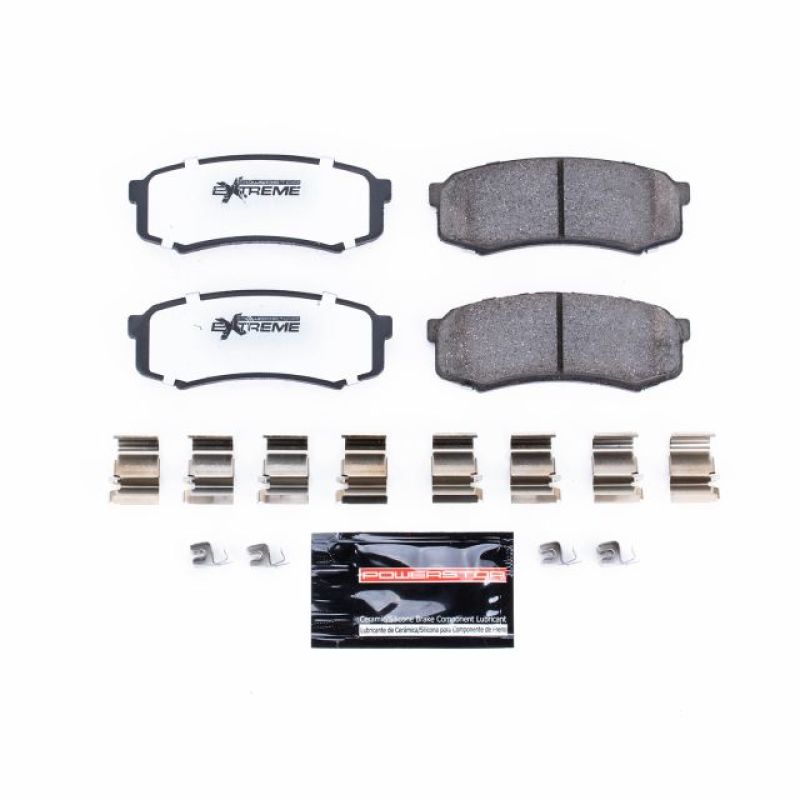 PowerStop - Z36 Truck and SUV Carbon-Fiber Ceramic Brake Pads with Hardware Kit