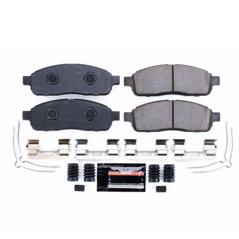 PowerStop - Z23 Daily Driver Carbon-Fiber Ceramic Brake Pads with Hardware Kit