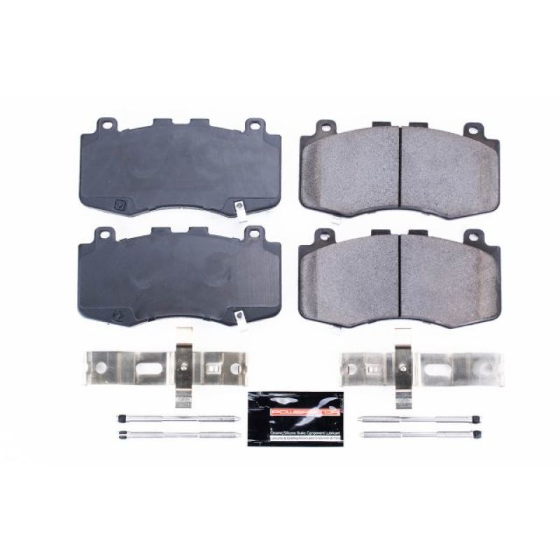 PowerStop - Z23 Daily Driver Carbon-Fiber Ceramic Brake Pads with Hardware Kit