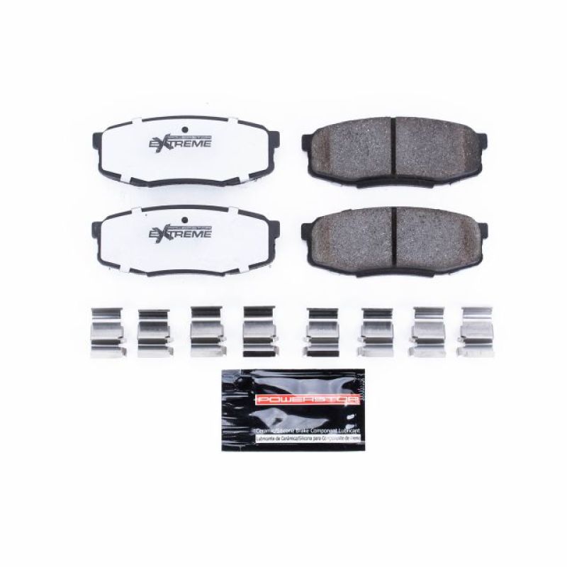PowerStop - Z36 Truck and SUV Carbon-Fiber Ceramic Brake Pads with Hardware Kit