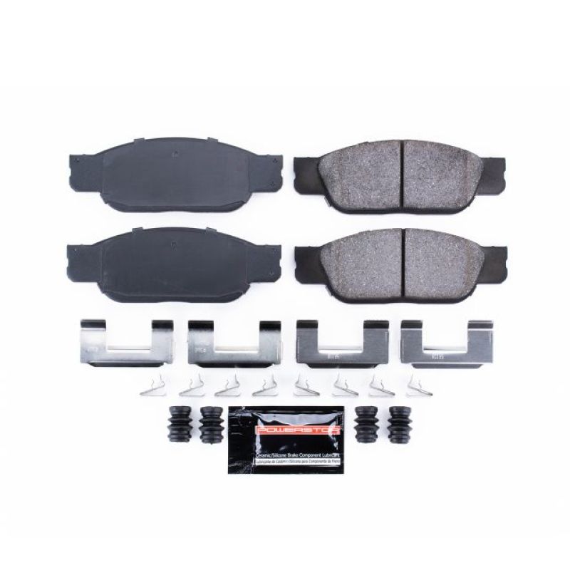 PowerStop - Z23 Daily Driver Carbon-Fiber Ceramic Brake Pads with Hardware Kit
