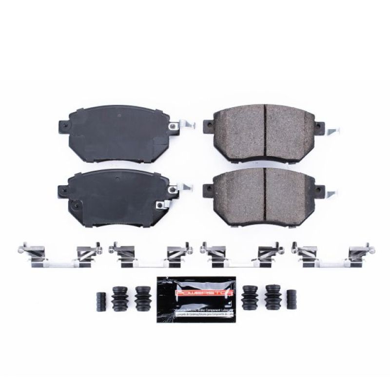PowerStop - Z23 Daily Driver Carbon-Fiber Ceramic Brake Pads with Hardware Kit