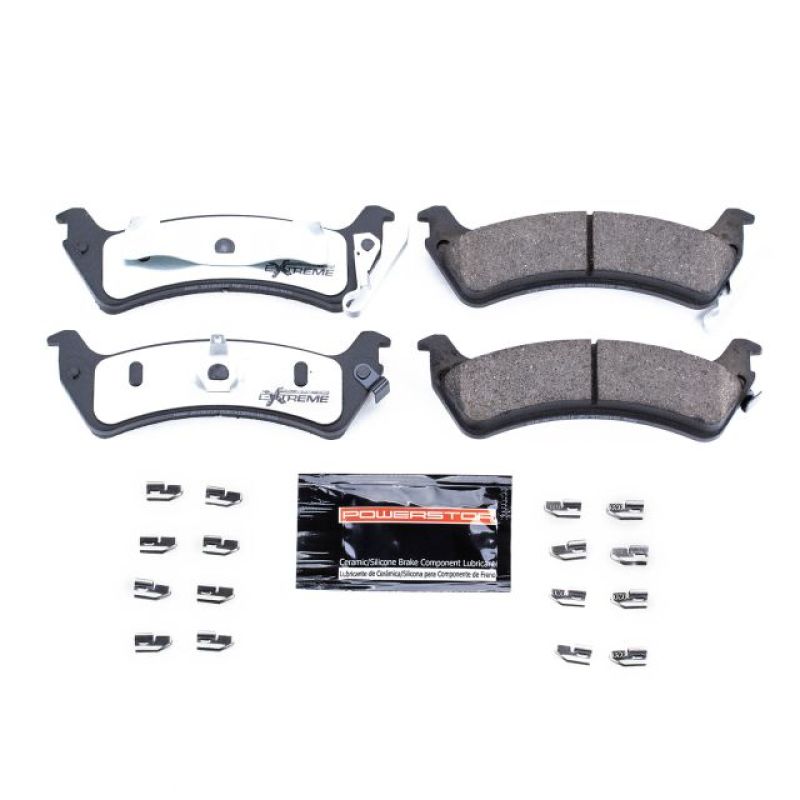 PowerStop - Z36 Truck and SUV Carbon-Fiber Ceramic Brake Pads with Hardware Kit