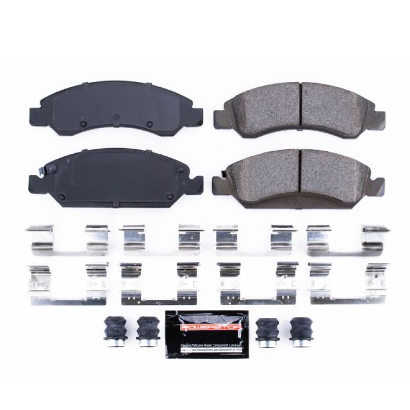 PowerStop - Z23 Daily Driver Carbon-Fiber Ceramic Brake Pads with Hardware Kit
