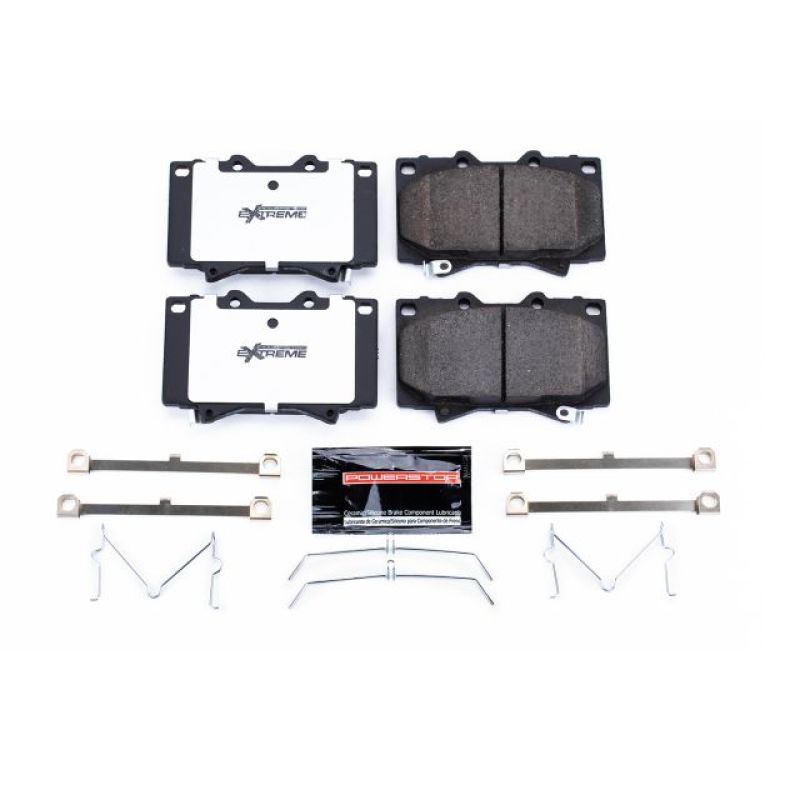 PowerStop - Z36 Truck and SUV Carbon-Fiber Ceramic Brake Pads with Hardware Kit
